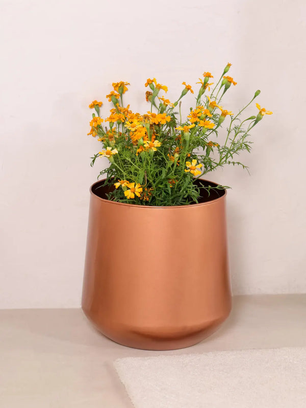 Tamra Copper Floor Planter
