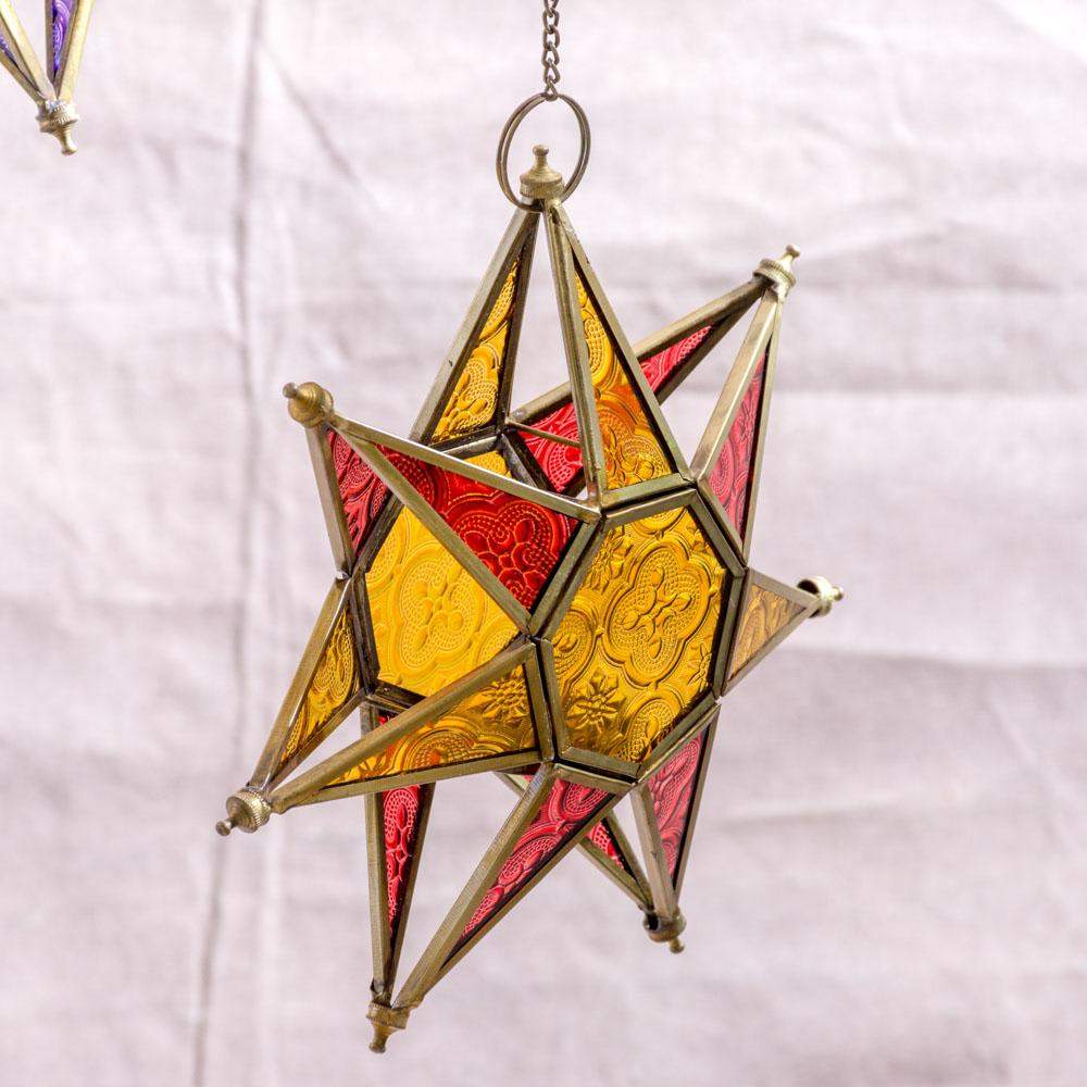 Glass Star Hanging Candle Holders Mytri Designs