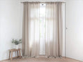 100% Linen Curtain - Grey  