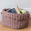 Brown Cotton Rope Storage Basket  