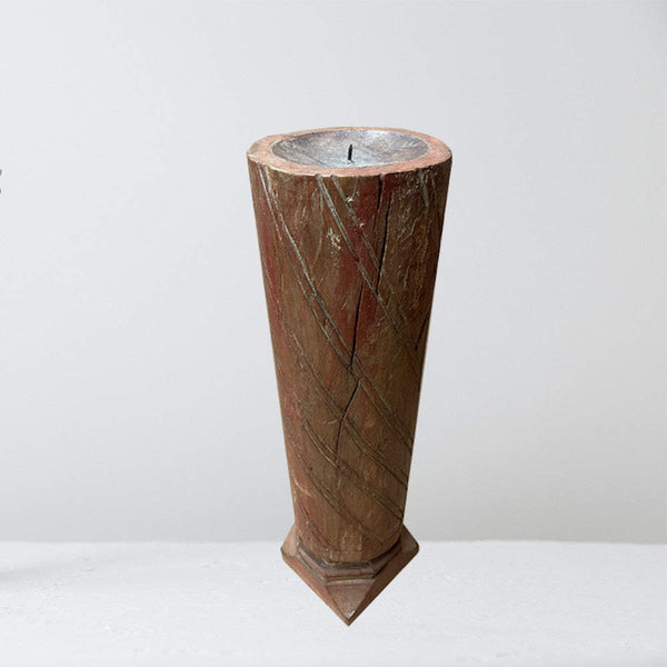 Vintage Reclaimed Wood Candle Holder