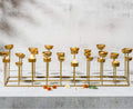 Gold Candle Holders Centerpiece  
