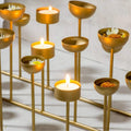 Gold Candle Holders Centerpiece  