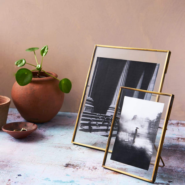 Pipal Brass Photo Frame - Antique Brass Finish