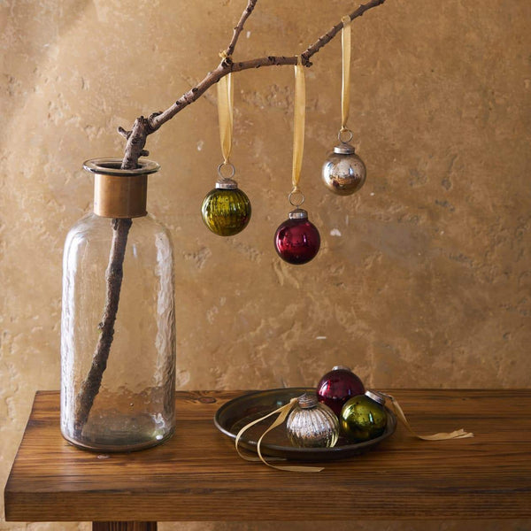 Vintage Style Mixed Glass Baubles