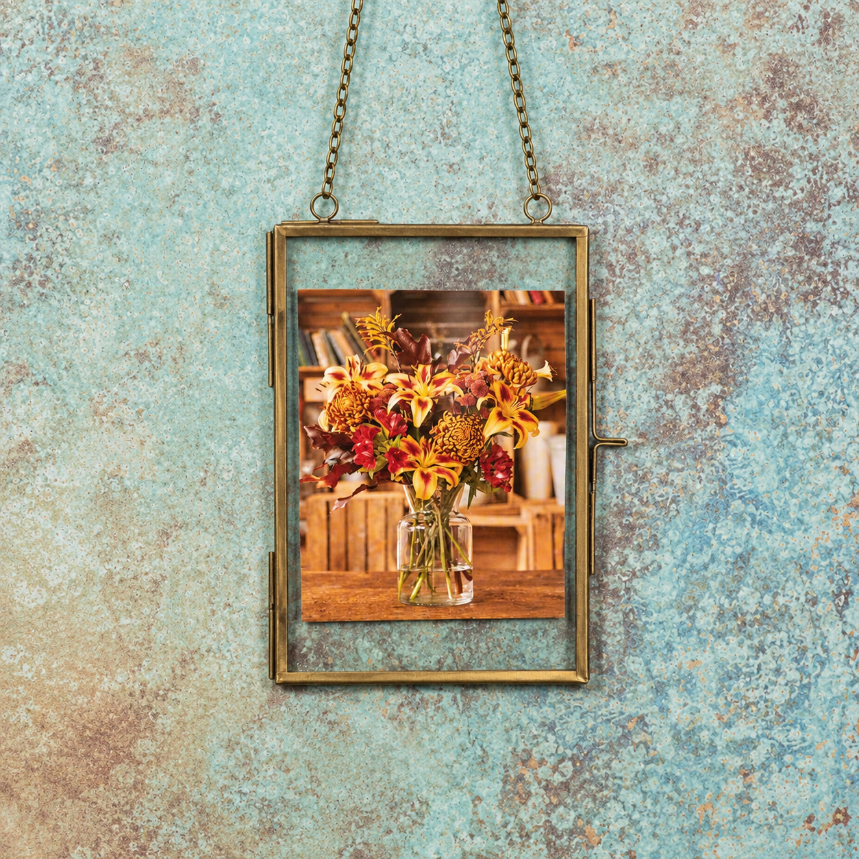 Antique Brass Photo Frame