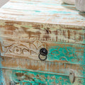 Bedside table with reclaimed wood 'Jastaa' 