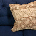 Brown-Beige Cushion Cover with Tuft Pattern 'Maya' 