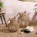 Rattan Vase for Dried Plants