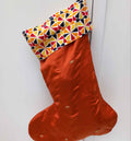Christmas Stockings Handmade from Recycled Saree Fabric 