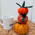 Fabric Pumpkins - Autumn-Themed Table Decor - Recycled Saree Pumpkins 