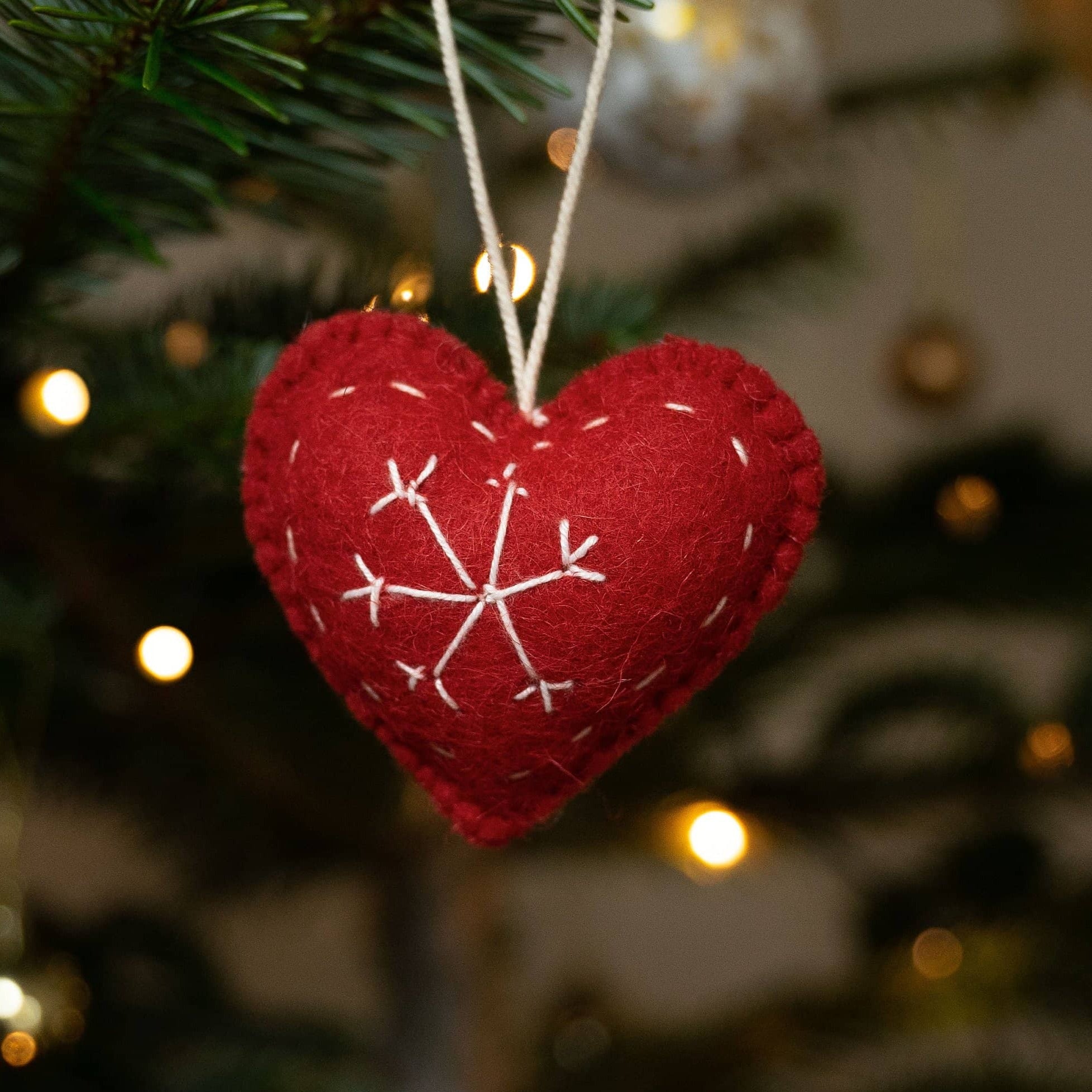 Handmade Heart Christmas Decoration - Mytri Designs