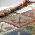Mana Handmade Rectangular Rug | Colourful Rug from Natural Materials 