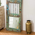 Mirrors with Wooden Frame and Bars 