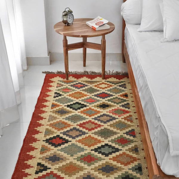 Rectangular Kilim Rug - Geometric Style