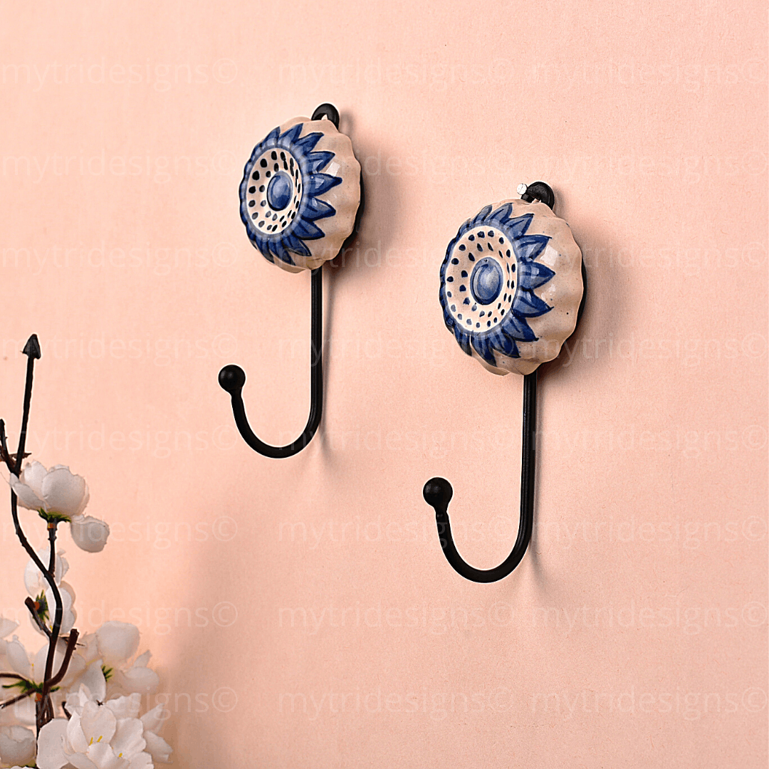 Decorative Ceramic Tea Towel Hooks Mytri Designs