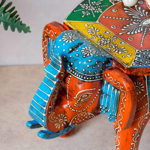 Wooden deals elephant stool