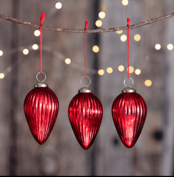 Red Glass Baubles