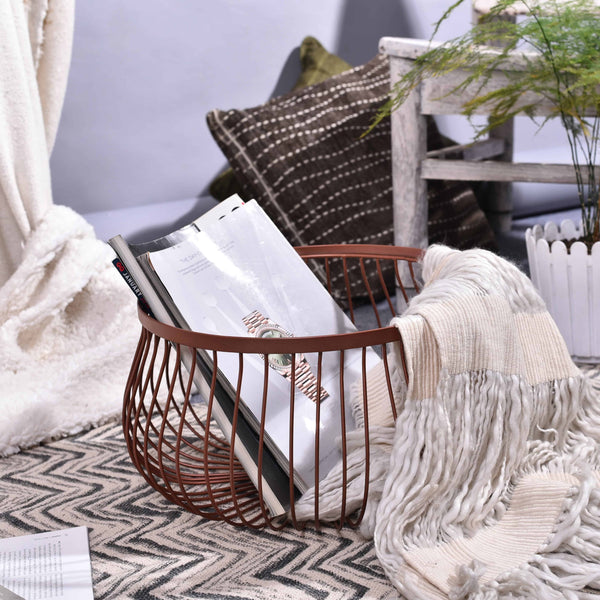 Rustic Wire Storage Basket