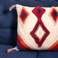 Square Handmade Cushion Cover with Diamond Tufts 'Rang' 