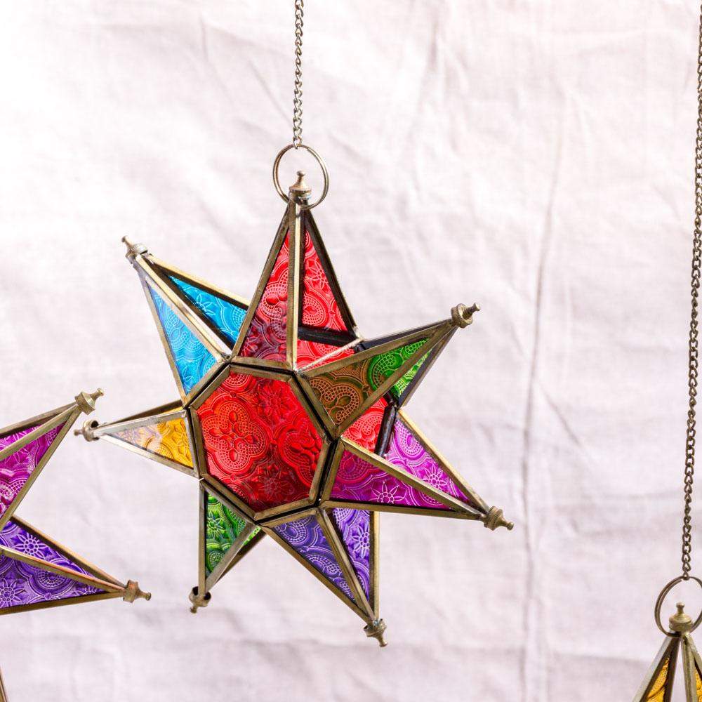 Glass Star Hanging Candle Holders Mytri Designs