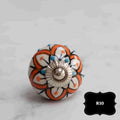 Vintage Style Ceramic Decorative Knobs | Red 