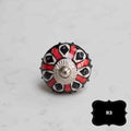Vintage Style Ceramic Decorative Knobs | Red 